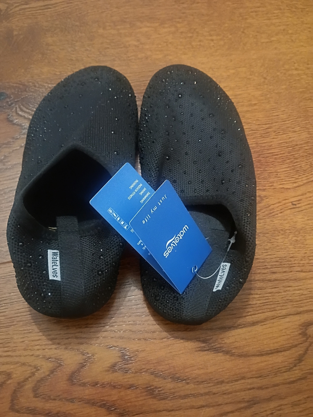 Black Womens' Sparkle Slip-On Shoes
